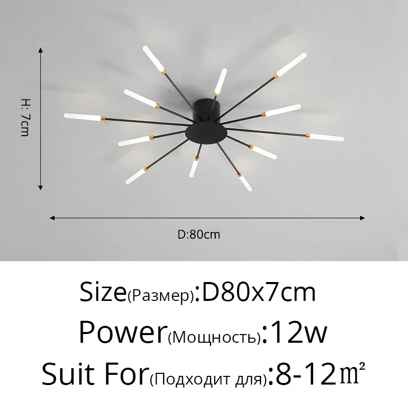 DecorBites™ Sleek Nordic LED Chandelier for Modern Home