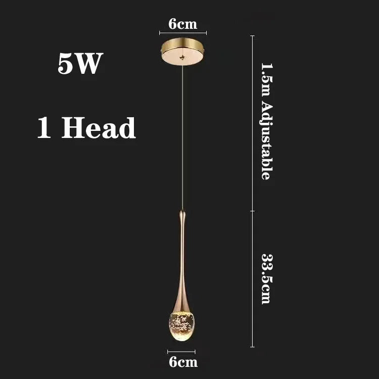 DecorBites™ Modern LED Crystal Chandelier for Home Decor