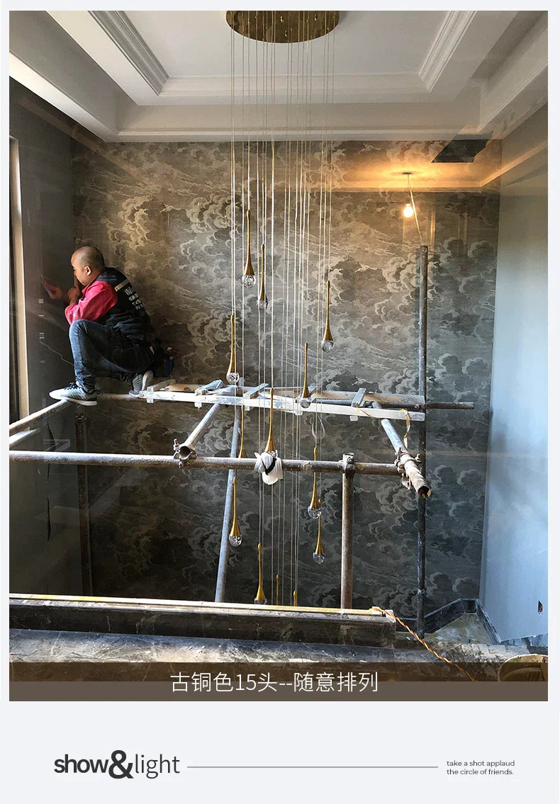 DecorBites™ Modern LED Crystal Chandelier for Home Decor