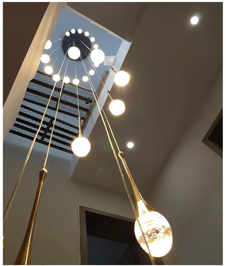 DecorBites™ Modern LED Crystal Chandelier for Home Decor