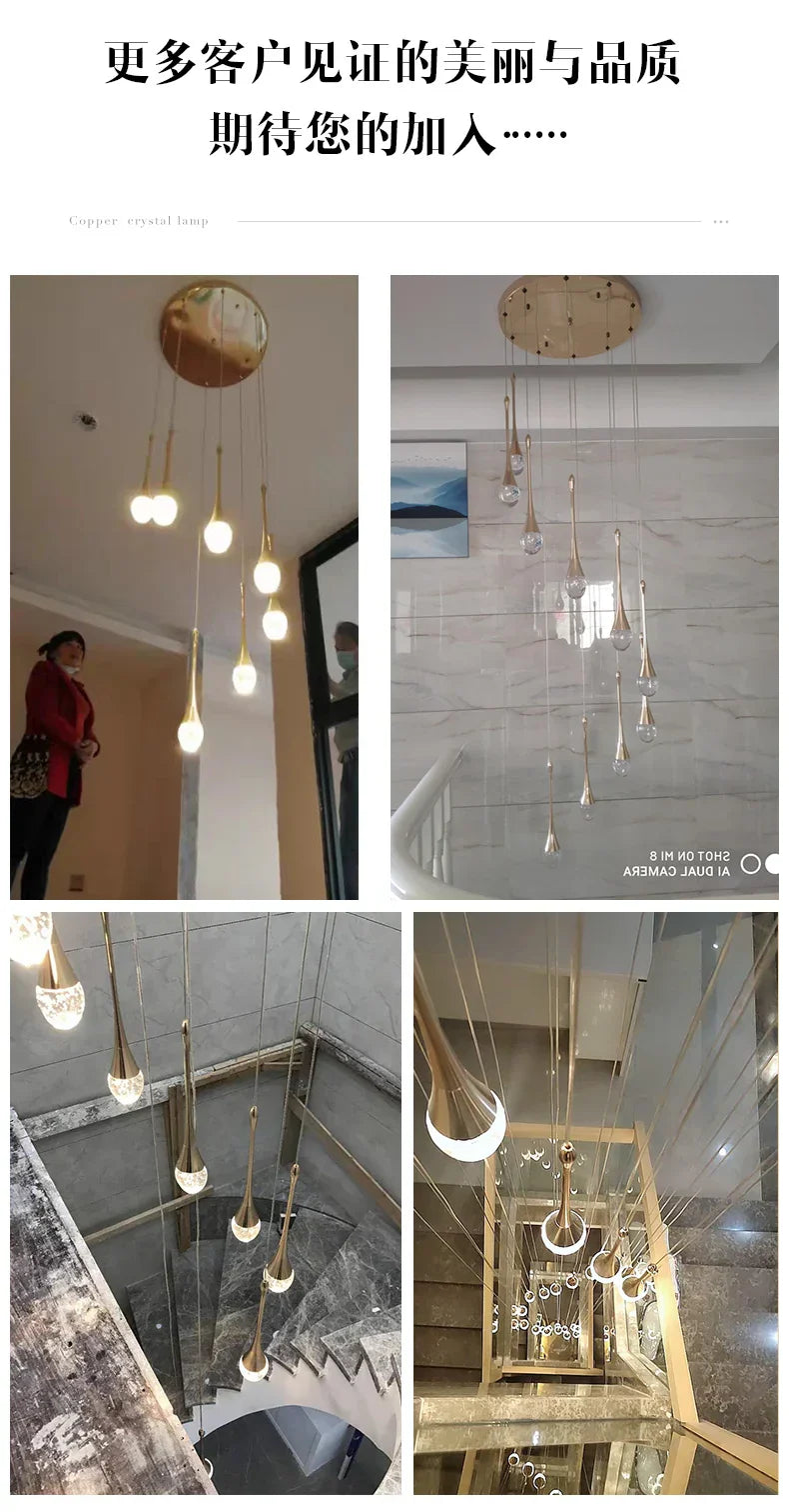 DecorBites™ Modern LED Crystal Chandelier for Home Decor