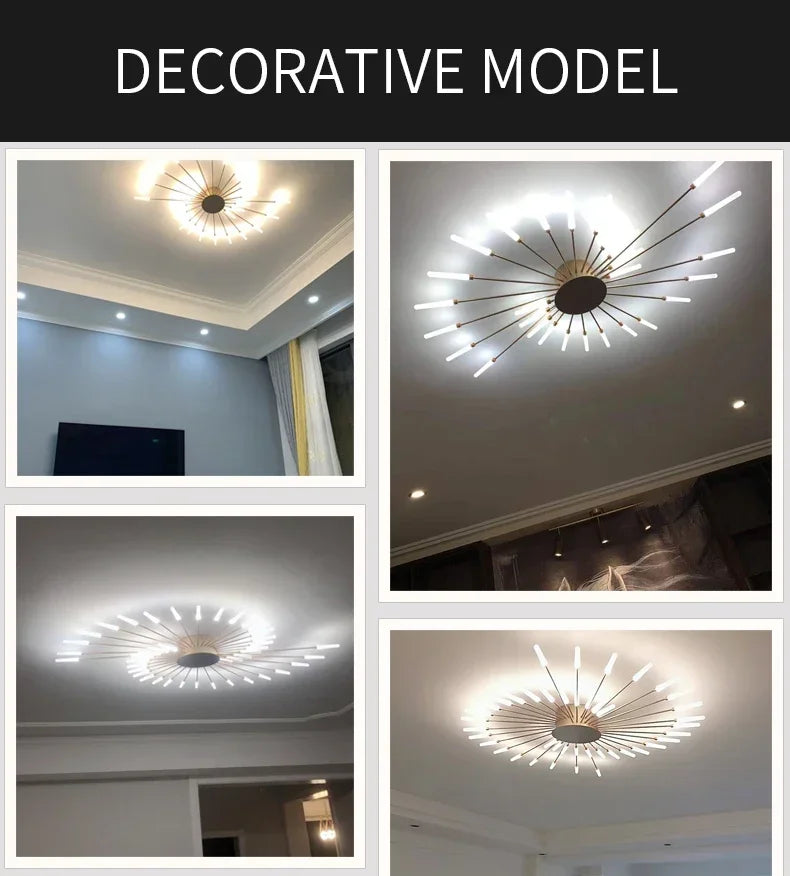 DecorBites™ Sleek Nordic LED Chandelier for Modern Home