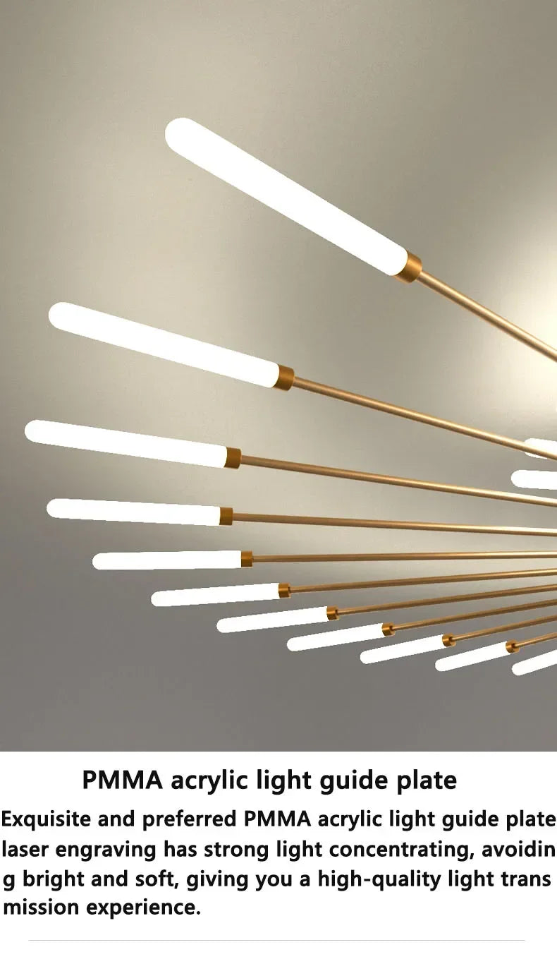 DecorBites™ Sleek Nordic LED Chandelier for Modern Home