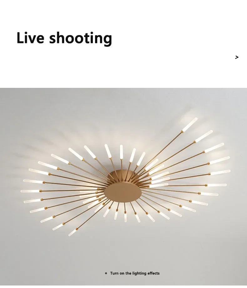 DecorBites™ Sleek Nordic LED Chandelier for Modern Home