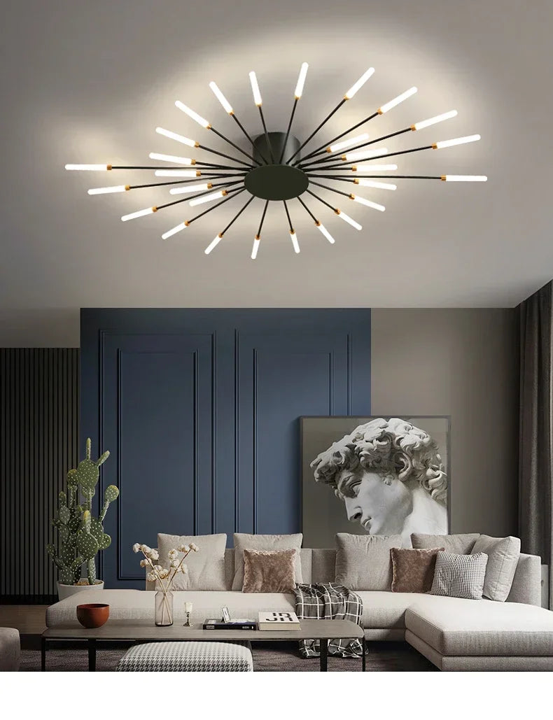 DecorBites™ Sleek Nordic LED Chandelier for Modern Home
