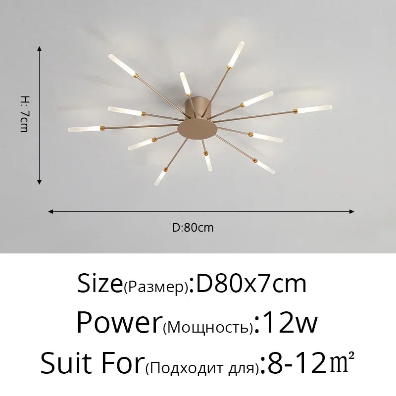 DecorBites™ Sleek Nordic LED Chandelier for Modern Home