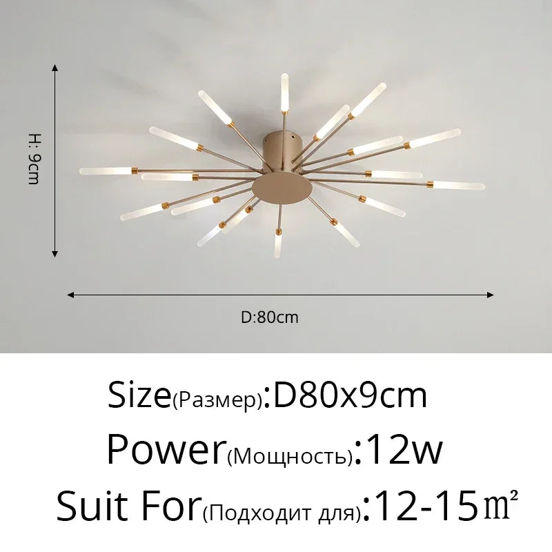 DecorBites™ Sleek Nordic LED Chandelier for Modern Home