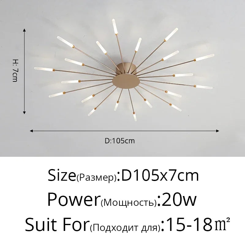 DecorBites™ Sleek Nordic LED Chandelier for Modern Home