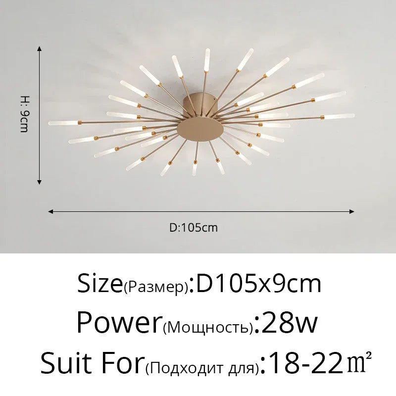 DecorBites™ Sleek Nordic LED Chandelier for Modern Home